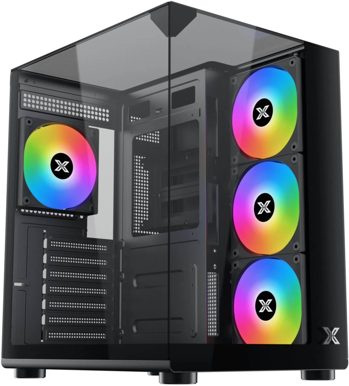 Xigmatek кутия Case ATX - Aqua Compact - 4 ARGB Fansна ниска цена с бърза доставка - BestPC.BG