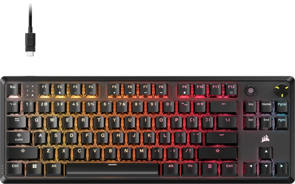 Клавиатура Corsair K70 CORE TKL, Gaming Keyboard, MLX RED, Blackна ниска цена с бърза доставка - BestPC.BG