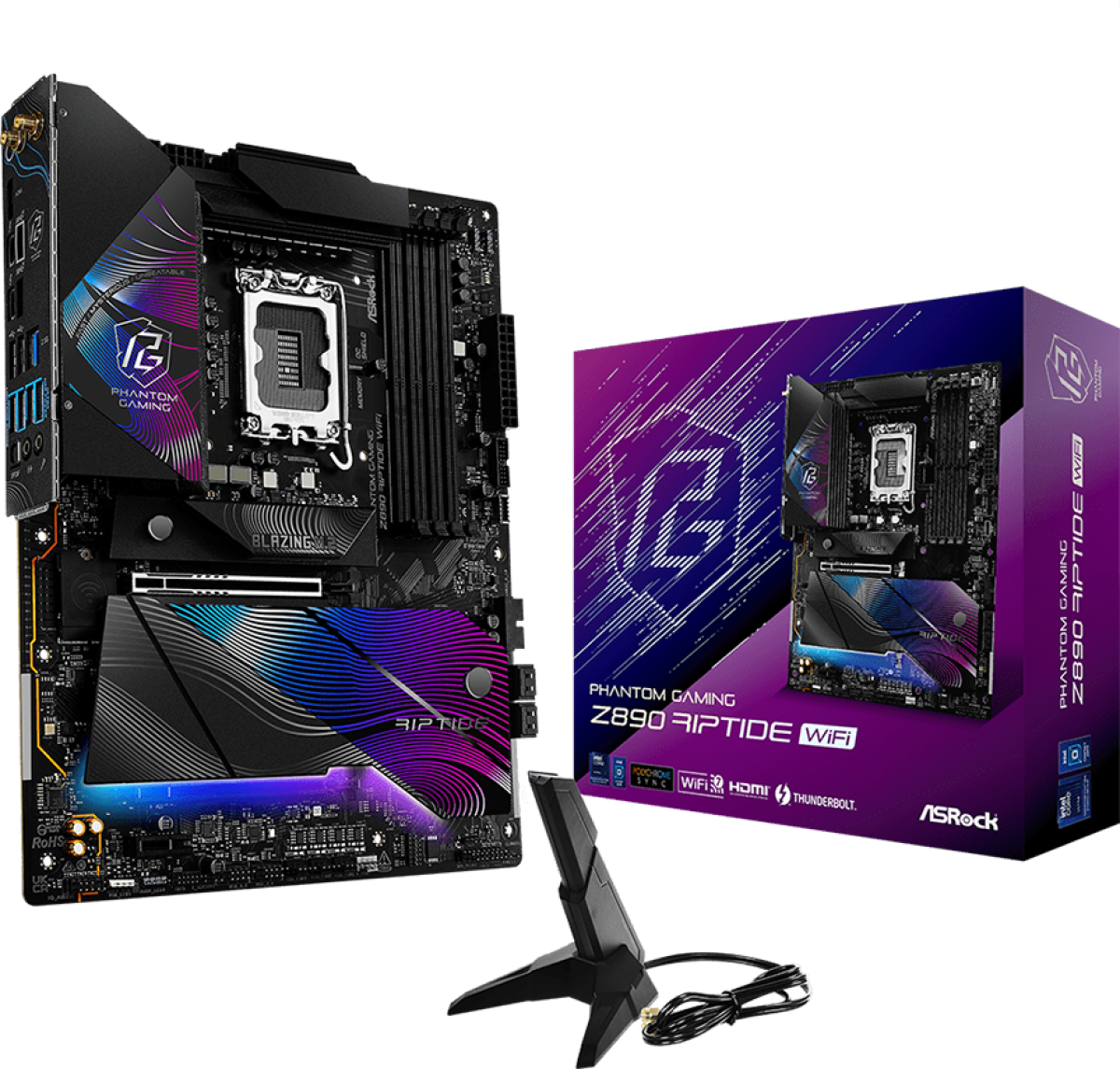 Дънна платка ASROCK Z890 Riptide WiFi ATX LGA1851 DDR5на ниска цена с бърза доставка - BestPC.BG