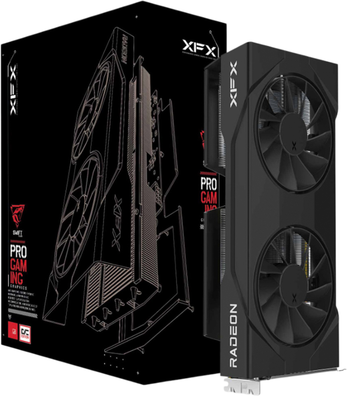 Видеокарта XFX Swift AMD Radeon RX 9060 XT OC 16GB GDDR6 128-bit HDMI 2x DPна ниска цена с бърза доставка - BestPC.BG