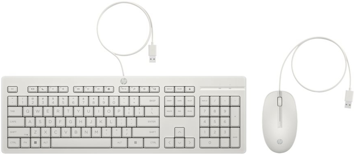 Комплект Клавиатура и Мишка HP 225 G2, QWERTY, Бялна ниска цена с бърза доставка - BestPC.BG