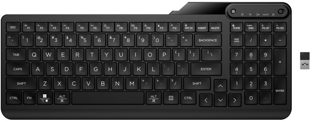 Клавиатура HP 475, безжична, Bluetooth 5.3, До 10 м, Dual-Mode, БДС, черенна ниска цена с бърза доставка - BestPC.BG