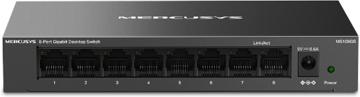 Mercusys MS108GS, 8-портов гигабитов комутаторна ниска цена с бърза доставка - BestPC.BG