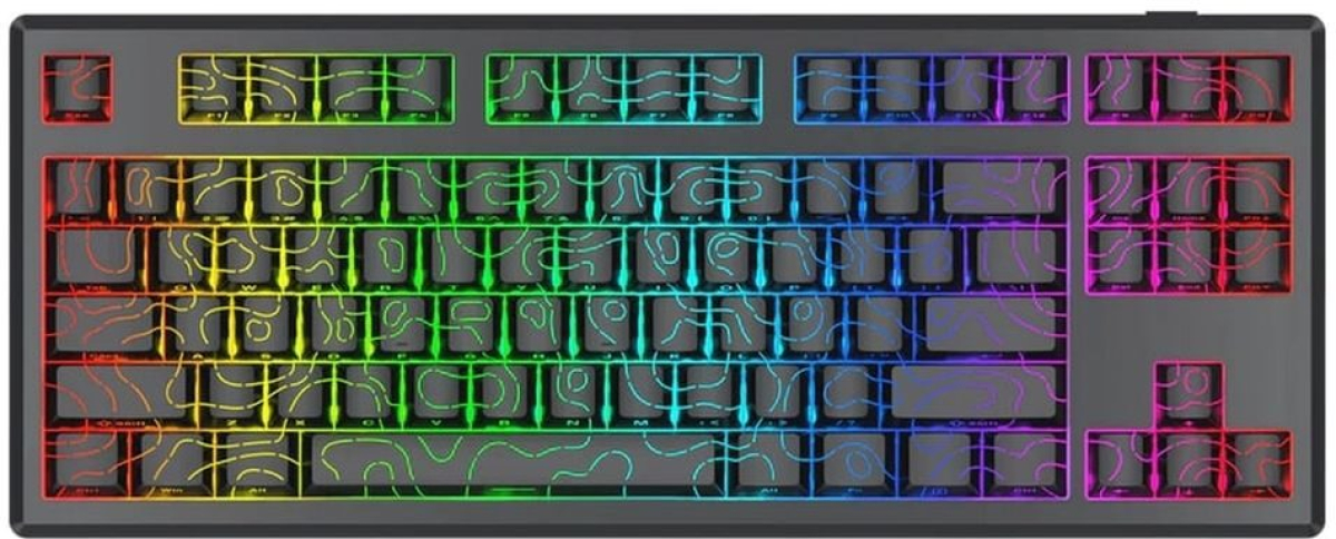 Механична геймърска клавиатура Redragon Uranus 87 Pro K737B-RGB-PRO, RGB осветление - чернана ниска цена с бърза доставка - BestPC.BG