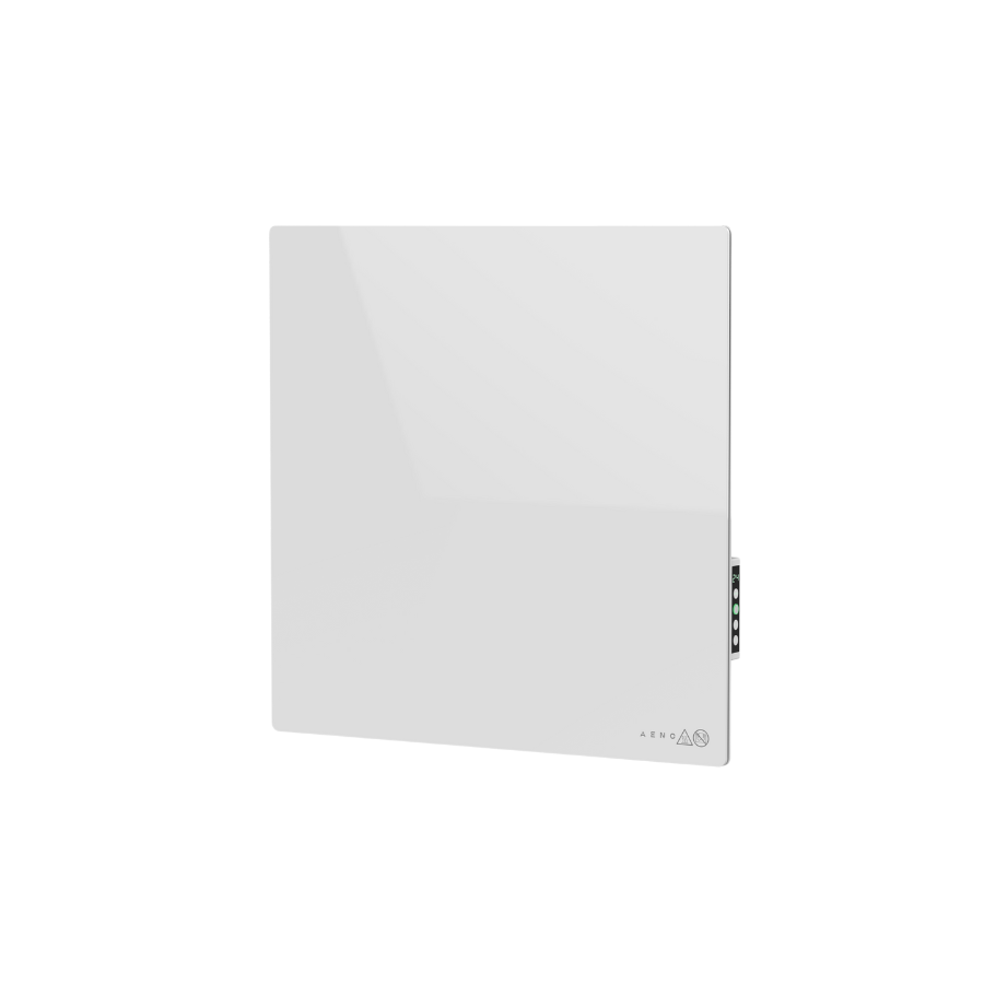 AENO Premium Eco Smart Quadro стенен нагревател, 500W, 50x50 см., закалено стъкло, LED дисплей, европейски щепселна ниска цена с бърза доставка - BestPC.BG