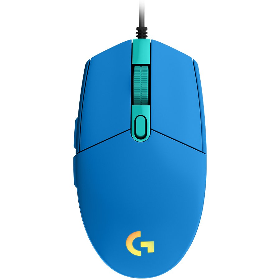 Мишка LOGITECH G203 LIGHTSYNC Corded Gaming Mouse - Синя - USBна ниска цена с бърза доставка - BestPC.BG