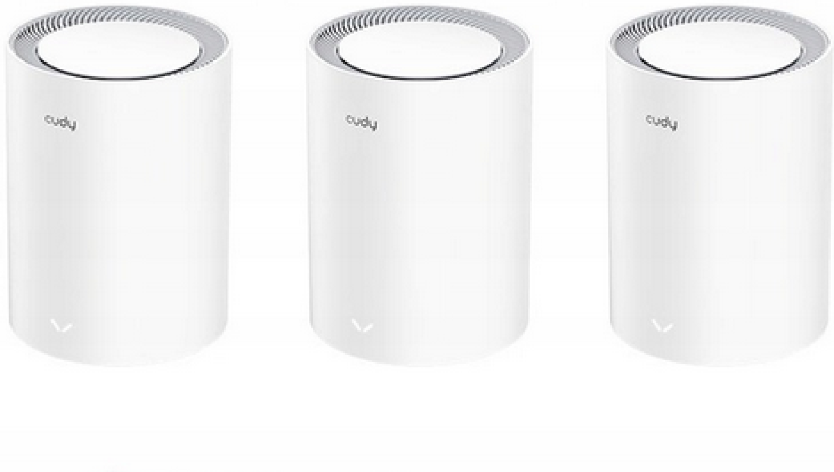 Cudy M3600-3-pack BE3600 WiFi 7 система за цял дом, двулентова, 3600 Mbps, 7000 кв. фута, бялна ниска цена с бърза доставка - BestPC.BG
