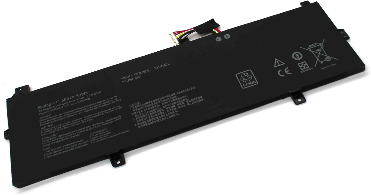 Батерия за лаптоп Asus, 3 клетки, 11.1V, 38Wh - C31N1620-Bна ниска цена с бърза доставка - BestPC.BG