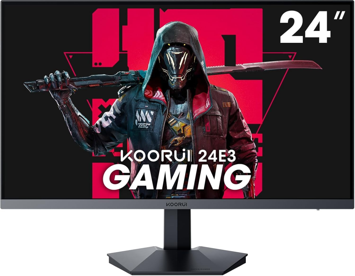 Монитор KOORUI 24E3, 24" 165Hz, FHD (1920x1080) 16:9, 1x DisplayPort, 1x HDMI, Черенна ниска цена с бърза доставка - BestPC.BG