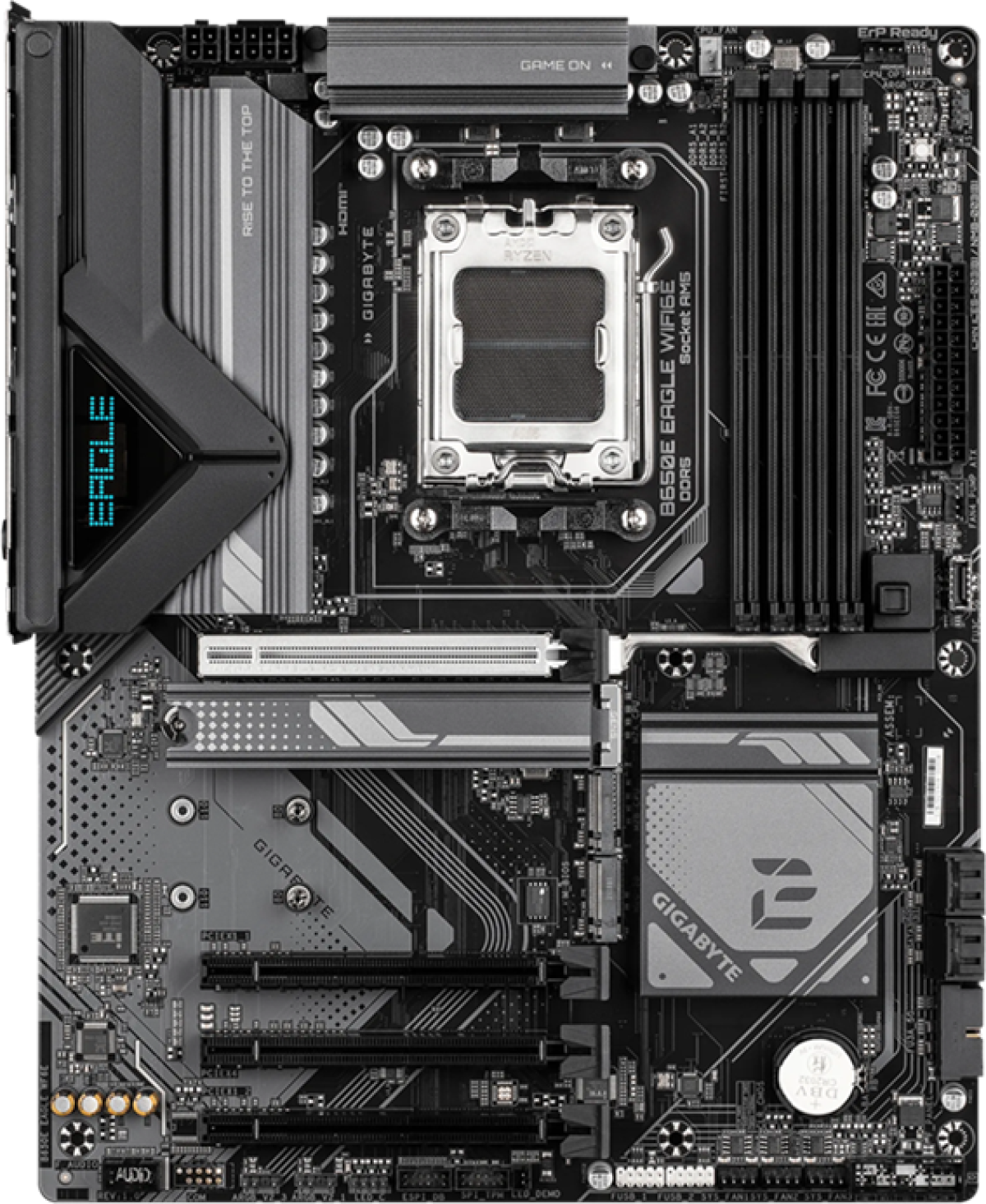 Дънна платка GIGABYTE B650E EAGLE WF6E - 4xDDR5 4xSATA3 RAID HDMI DP 3xM2 GLAN 4xPCIEx16 WiFiна ниска цена с бърза доставка - BestPC.BG