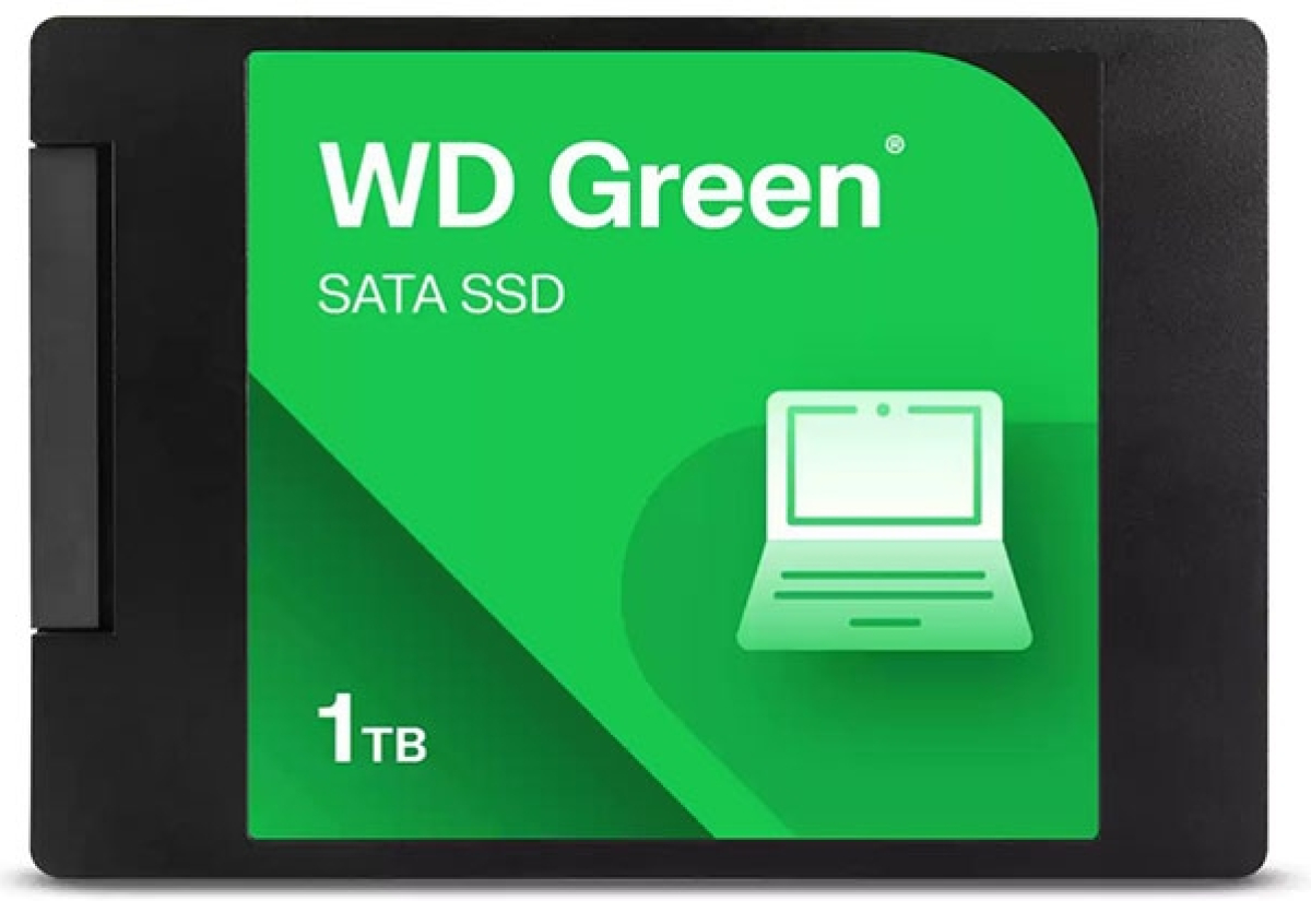 SSD Western Digital Green, 1TB, 2.5", SATA III, 545MB/s, зеленна ниска цена с бърза доставка - BestPC.BG