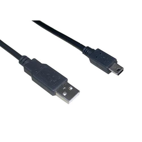 Кабел/адаптер Delock USB 2.0 Type‑A - USB 2.0 Mini‑B мъжко, двойно екраниран, 480 Mb-s, 3 м, черенна ниска цена с бърза доставка - BestPC.BG