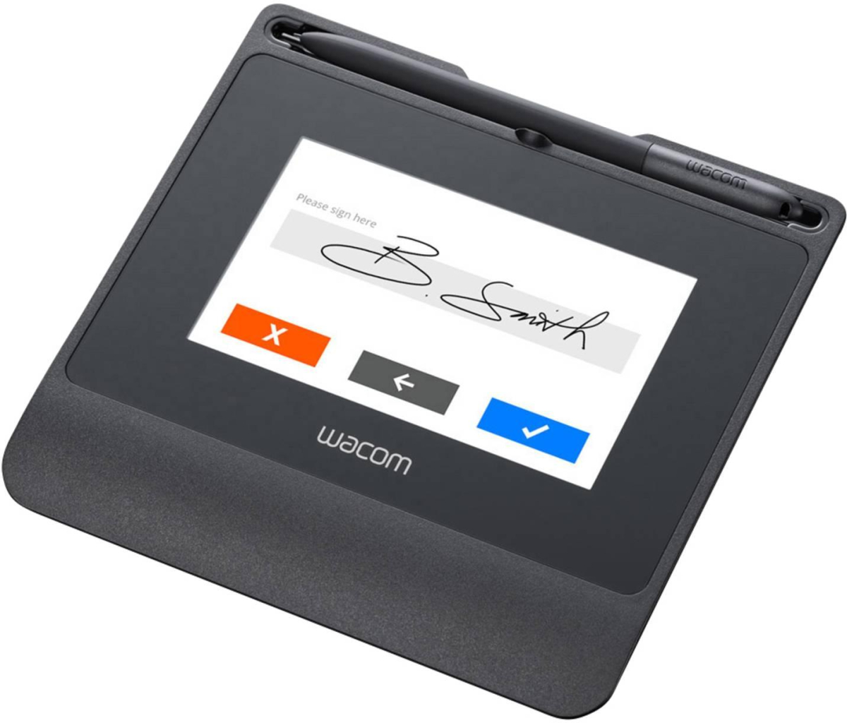 Графичен таблет WACOM Signature Set STU-540 за подпис, Sign Pro PDF, 5" LCD, EMR технология, USB, черенна ниска цена с бърза доставка - BestPC.BG