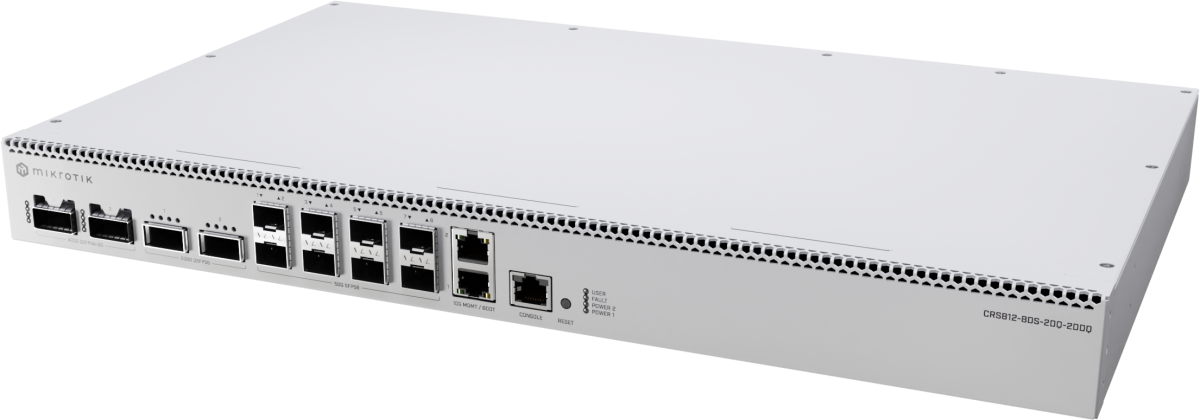 Комутатор/Суич MikroTik CRS812-8DS-2DQ-2DDQ-RMна ниска цена с бърза доставка - BestPC.BG