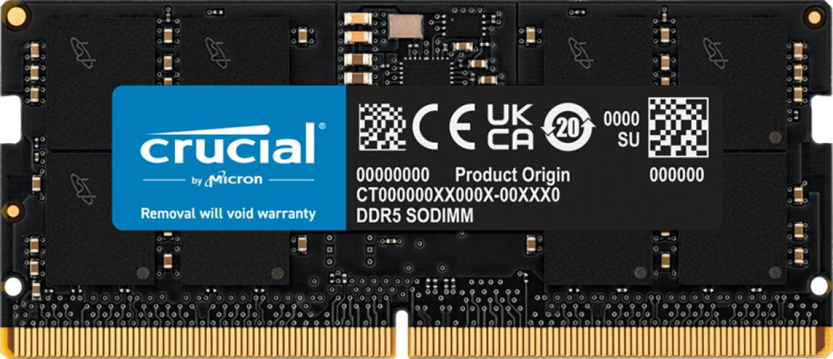 Памет 32GB DDR5 SODIMM CL46 5600MHz, Crucialна ниска цена с бърза доставка - BestPC.BG