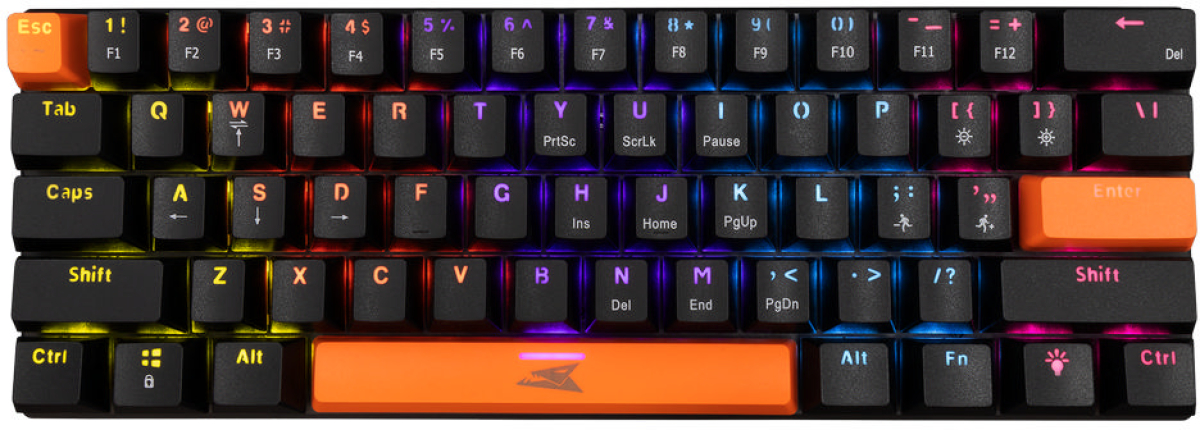 Клавиатура BARACUDA DOLPHIN-B-RED SW, механична, червени суичове, ефект на дъгата, USB 2.0, черенна ниска цена с бърза доставка - BestPC.BG