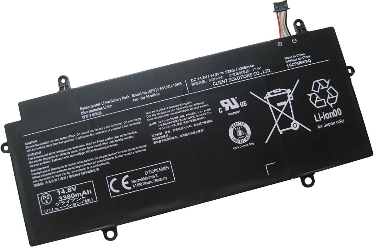 Батерия за лаптоп Toshiba, 4 клетки, 14.8V, 43Wh - PA5136U-1BRSна ниска цена с бърза доставка - BestPC.BG