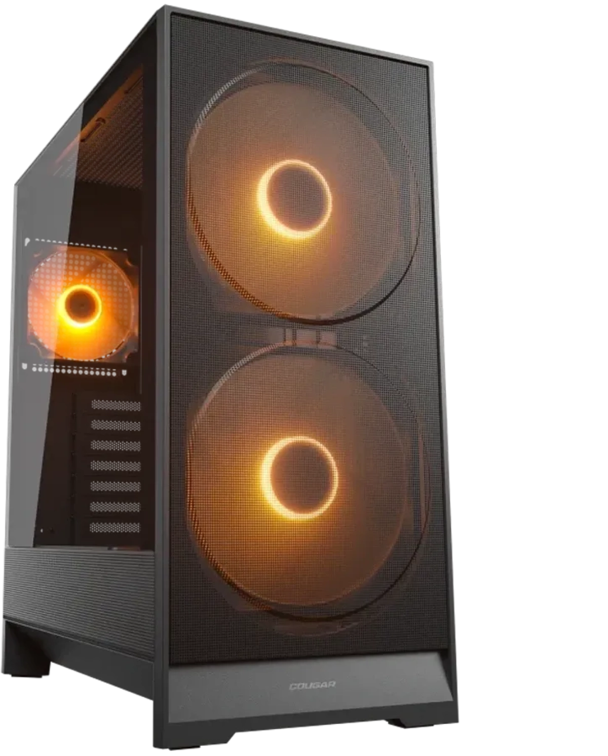 Кутия COUGAR AIRFACE 180, Mid Tower, ATX, 2х USB 3.0, 1х USB 3.2 Тype-C, Чернана ниска цена с бърза доставка - BestPC.BG