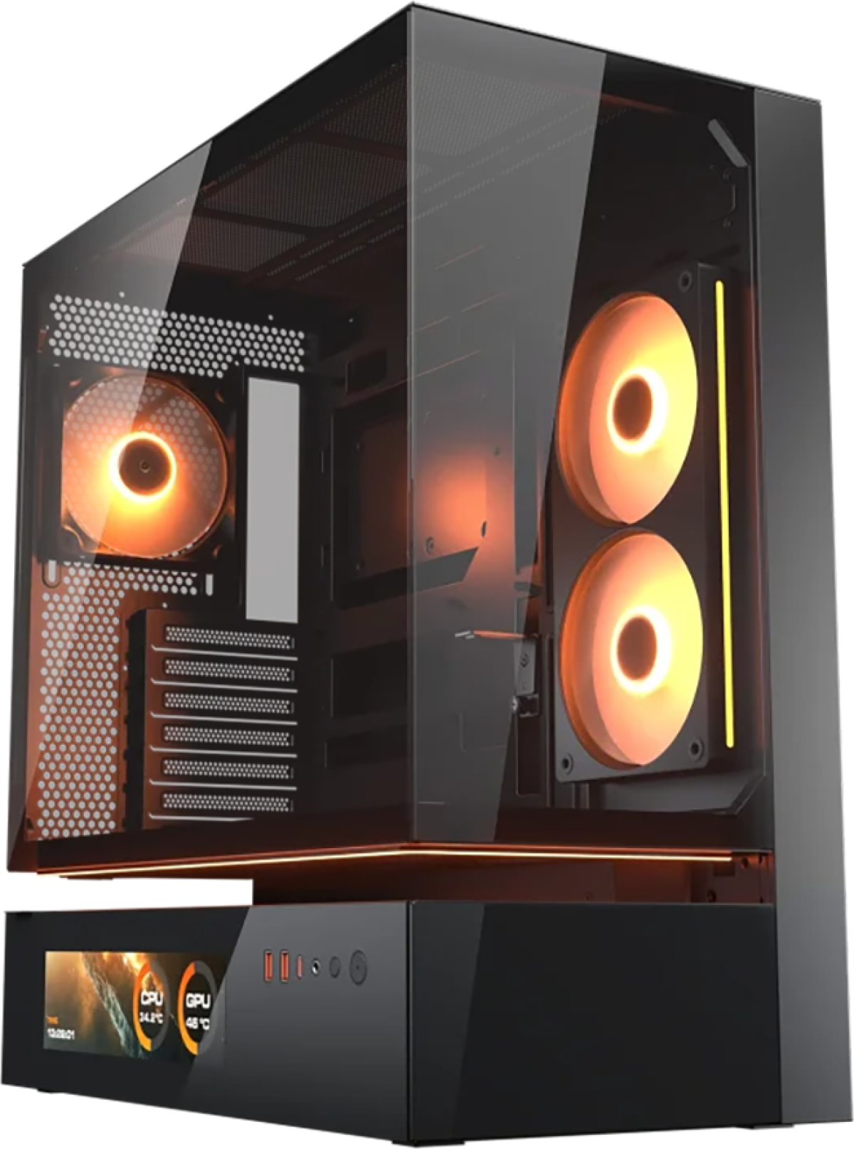 Кутия COUGAR CFV235 Vision PC Case, Mid Tower, Чернана ниска цена с бърза доставка - BestPC.BG