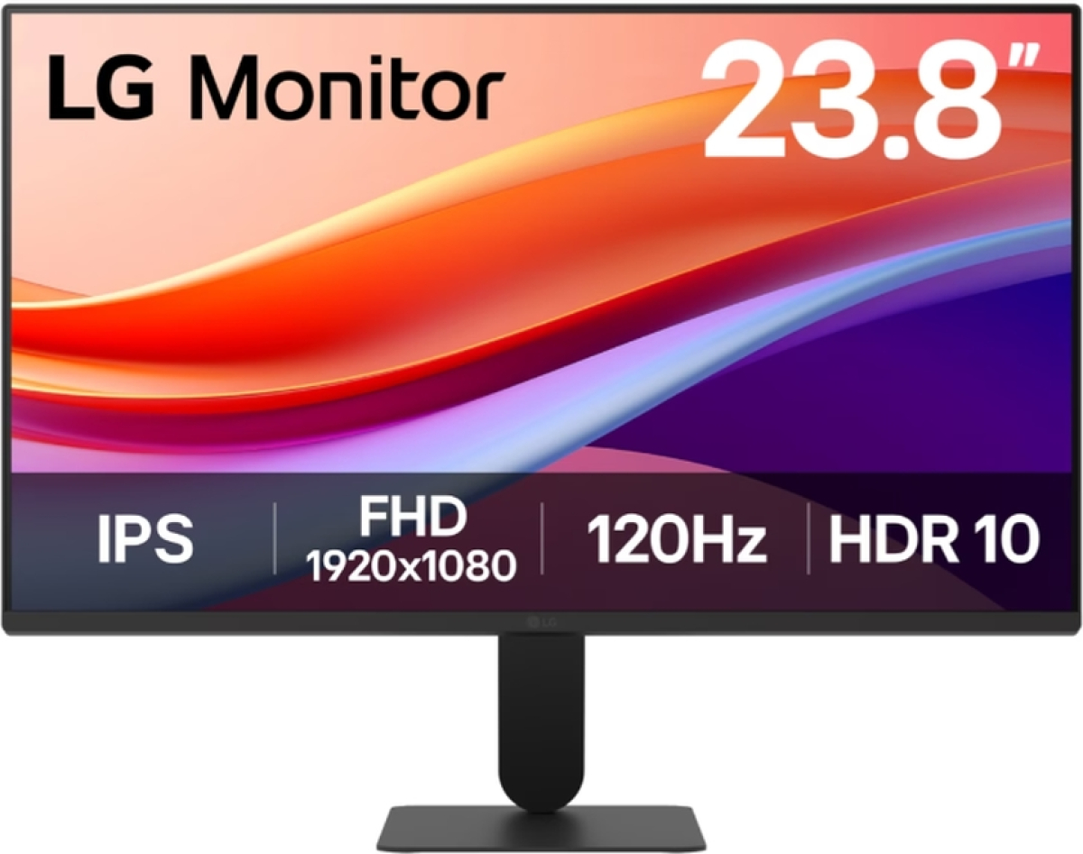 Монитор LG 24U41YA-B, 23,8" IPS, 1ms MBR, 5ms (GtG at Faster), 120Hz, 250 cd-m2, Черенна ниска цена с бърза доставка - BestPC.BG