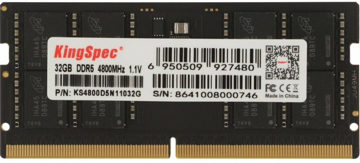 Памет 32G DDR5 4800 KINGSPEC SODIMMна ниска цена с бърза доставка - BestPC.BG