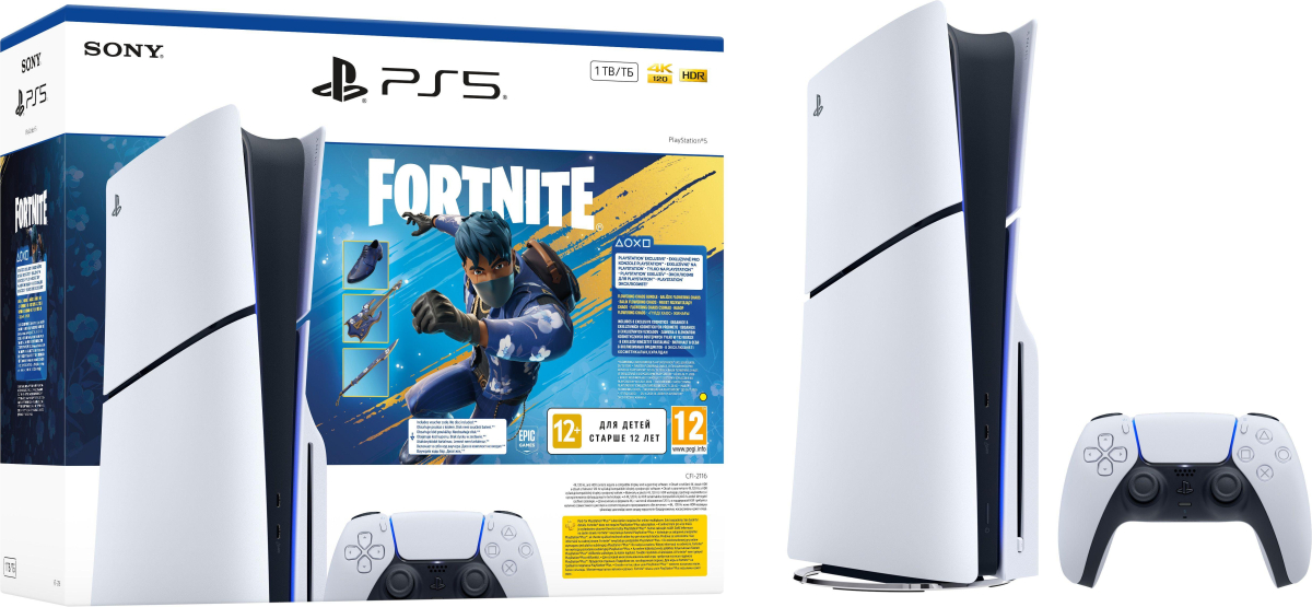 Конзола Sony PlayStation 5 1TB + Fortnite Flowering Chaosна ниска цена с бърза доставка - BestPC.BG