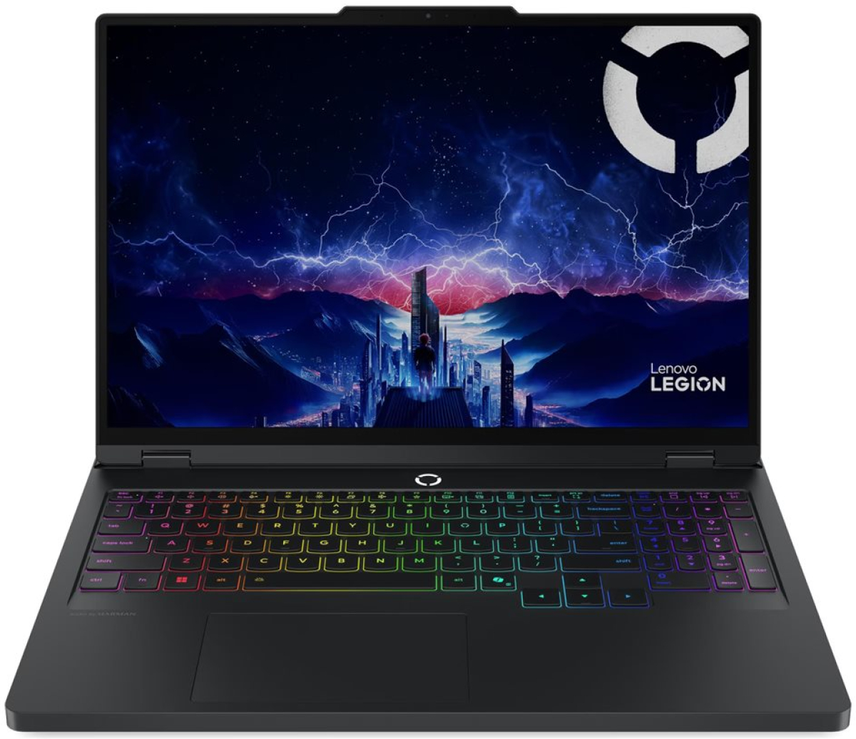 Лаптоп LENOVO Legion Pro 5, AMD Ryzen 9 9955HX, 16inch WQXGA OLED, 32GB DDR5, 1TB M.2 NVMe SSD, RTX5070 8GB, NoOS, черенна ниска цена с бърза доставка - BestPC.BG