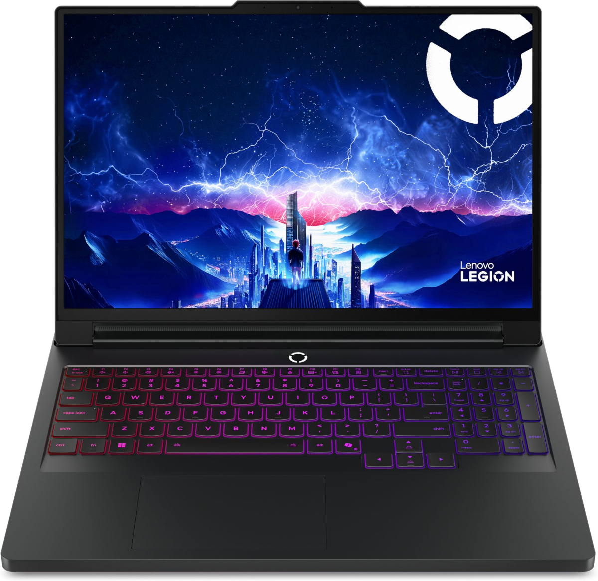 Лаптоп LENOVO Legion Pro 7, AMD Ryzen 9 9955HX, 16inch WQXGA OLED, 64GB DDR5, 1TB M.2 NVMe SSD, RTX5070TI 12GB, NoOS, черенна ниска цена с бърза доставка - BestPC.BG