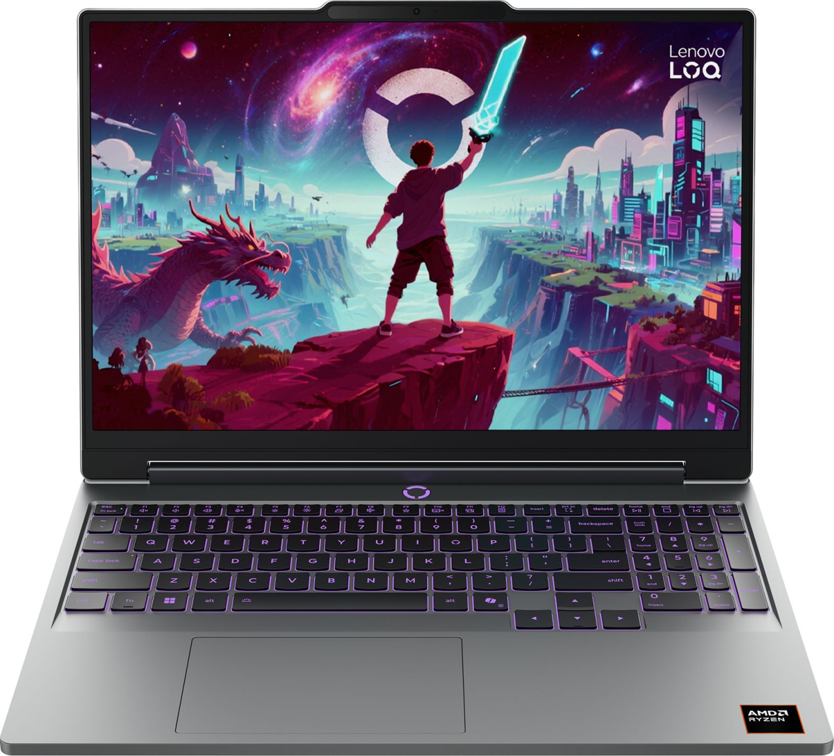 Лаптоп Lenovo LOQ 15AHP11, 15.3", Full HD+, AMD Ryzen 7 250, NVIDIA RTX 5050 8GB GDDR7 DLSS 4, 16 GB, 512 GB SSD, Без OS, Сивна ниска цена с бърза доставка - BestPC.BG