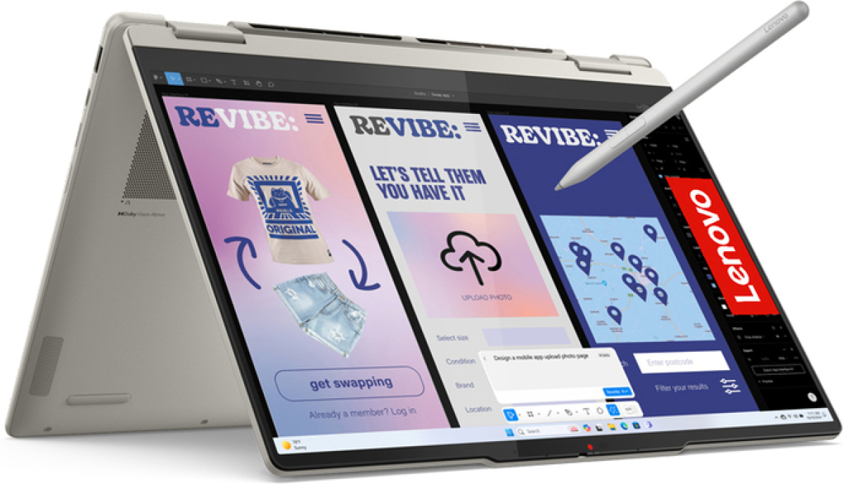 Лаптоп LENOVO Yoga 7 2-in-1, Intel Core Ultra 7 258V, 32 GB LPDDR5X, 1TB M.2 NVMe SSD, 14inch 2.8K OLED, W11H + писалкана ниска цена с бърза доставка - BestPC.BG