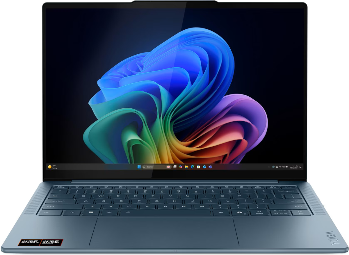Лаптоп Lenovo Yoga Slim 7 14AKP10, 14.0", 2.8K, AMD Ryzen AI 7 350, AMD Radeon 860M, 32 GB, 1 TB SSD, Windows 11 Home, Синна ниска цена с бърза доставка - BestPC.BG