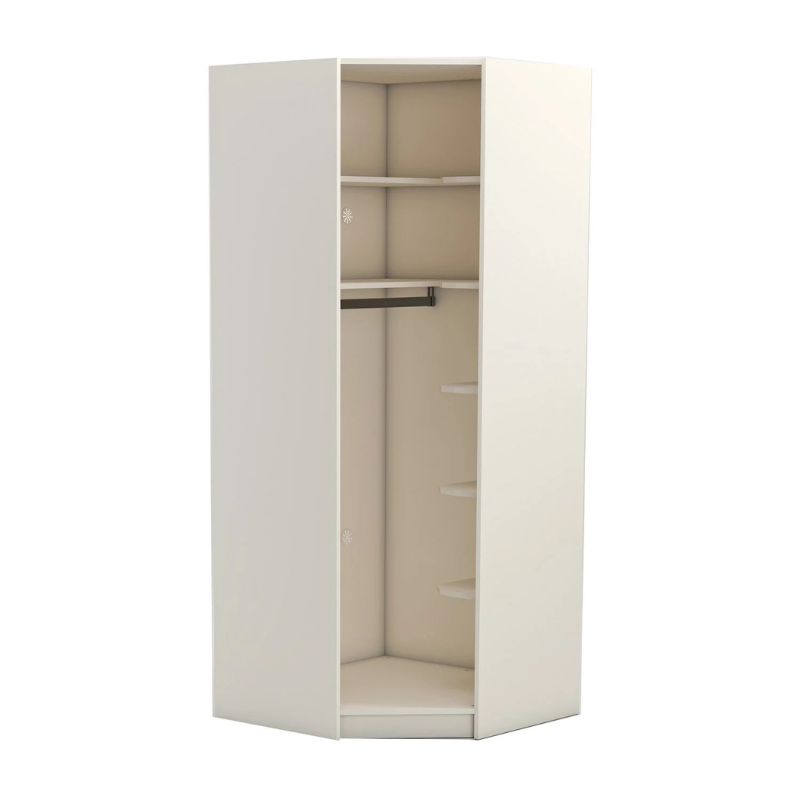 Ъглов гардероб YORK - кремна ниска цена с бърза доставка - BestPC.BG