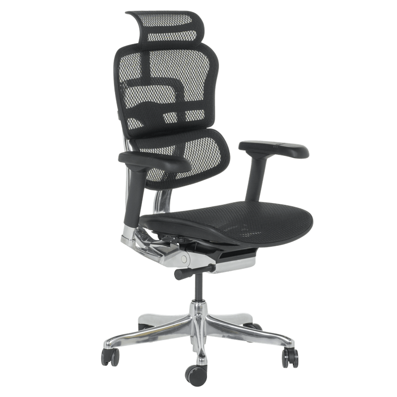 Ергономичен стол ERGOHUMAN ELITE 2 - черна рамка - черенна ниска цена с бърза доставка - BestPC.BG