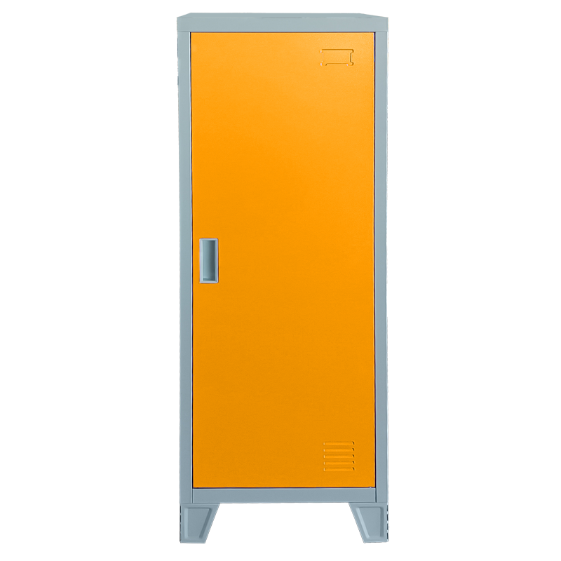 Метален шкаф Carmen CR-1605-1 JZ - сив / оранжевна ниска цена с бърза доставка - BestPC.BG