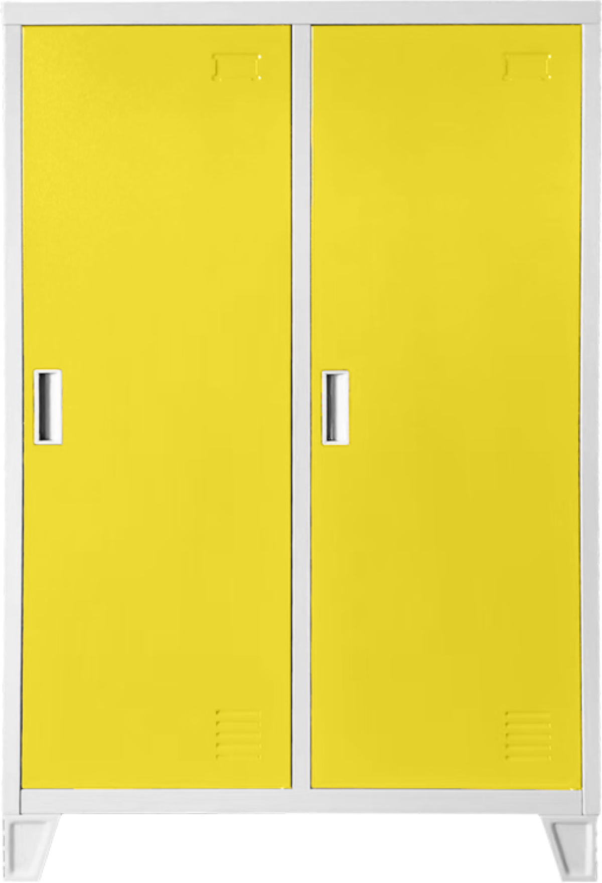 Метален шкаф Carmen CR-1605-2 JZ - сив / жълтна ниска цена с бърза доставка - BestPC.BG