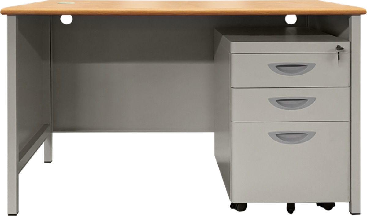 Метално бюро Carmen CR-1320 L - сиво / букна ниска цена с бърза доставка - BestPC.BG