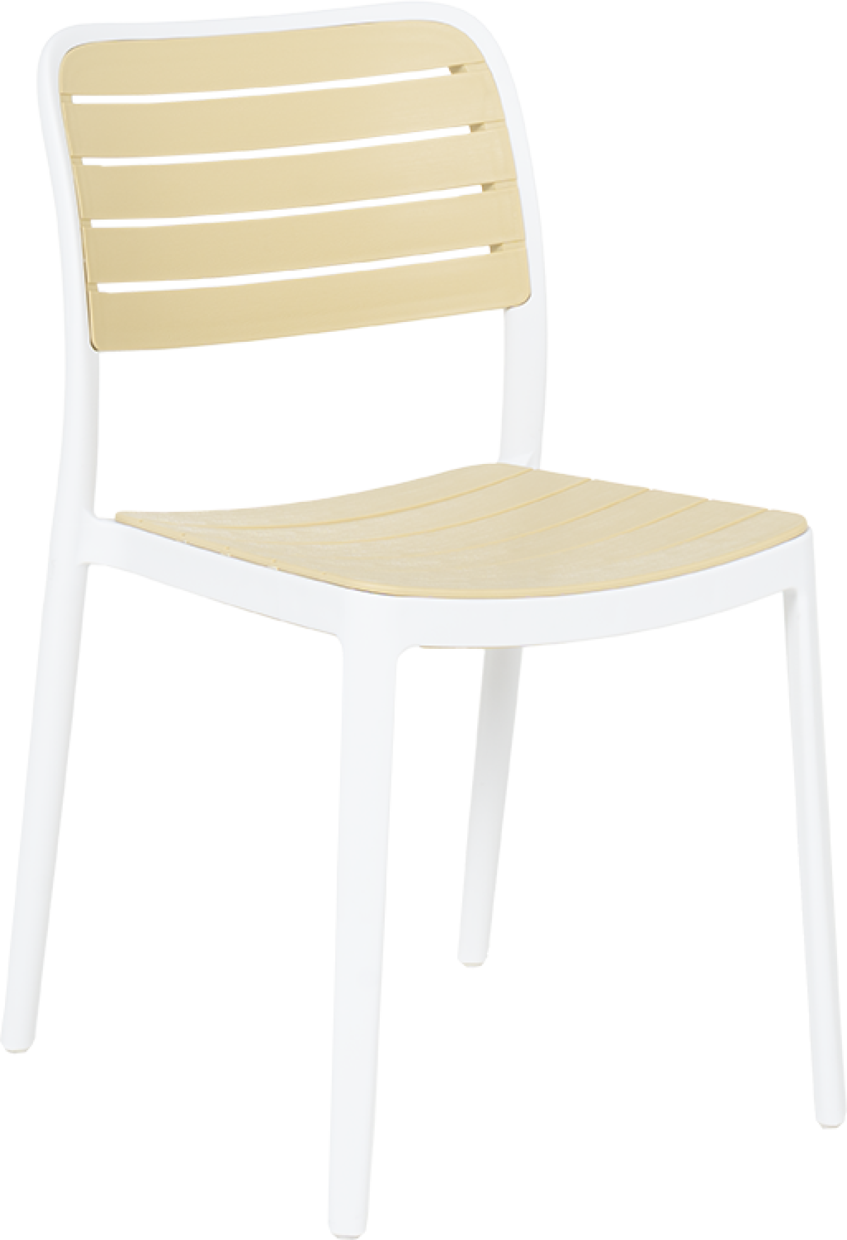 Градински стол RABAT - жълт-бялна ниска цена с бърза доставка - BestPC.BG