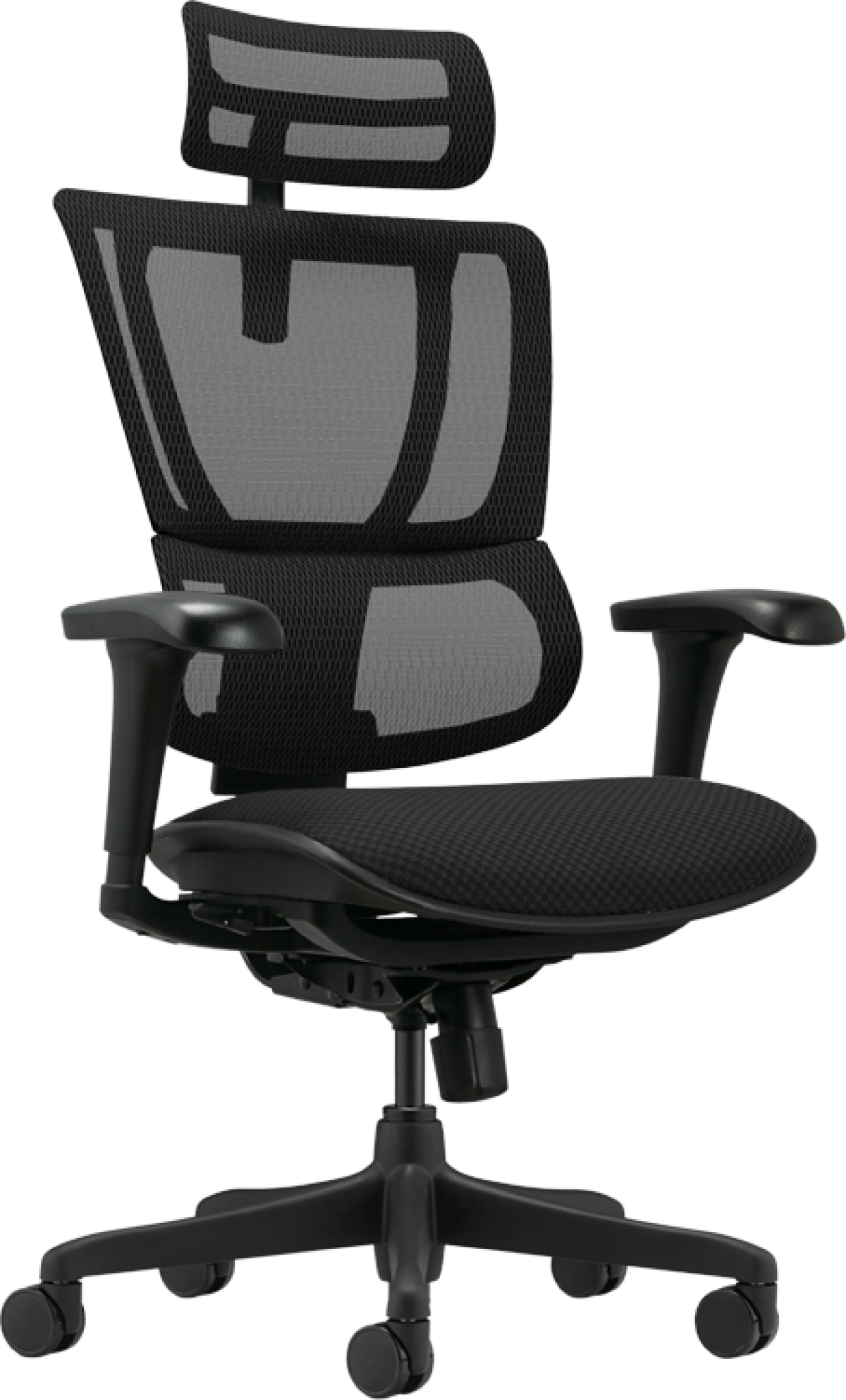 Ергономичен стол ERGOHUMAN IOO BUDGET 2 - черна рамка - черенна ниска цена с бърза доставка - BestPC.BG