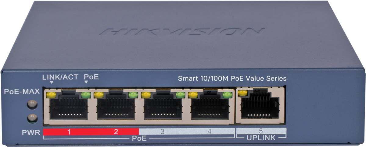 Комутатор/Суич HIKVISION DS-3E1105P-EI/M V2на ниска цена с бърза доставка - BestPC.BG