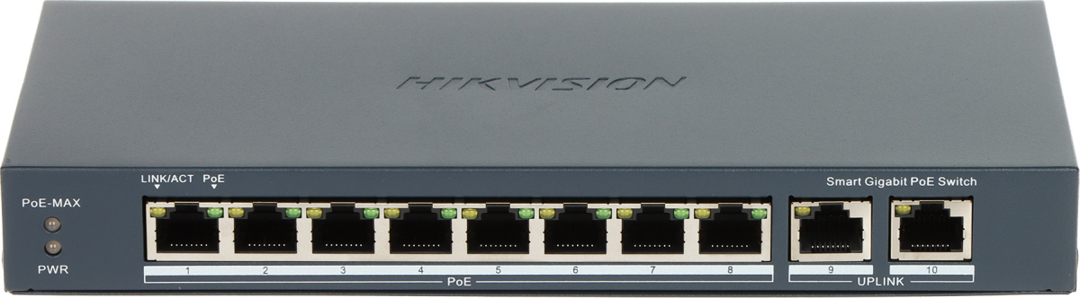 Комутатор/Суич HIKVISION DS-3E1510P-EI V2на ниска цена с бърза доставка - BestPC.BG