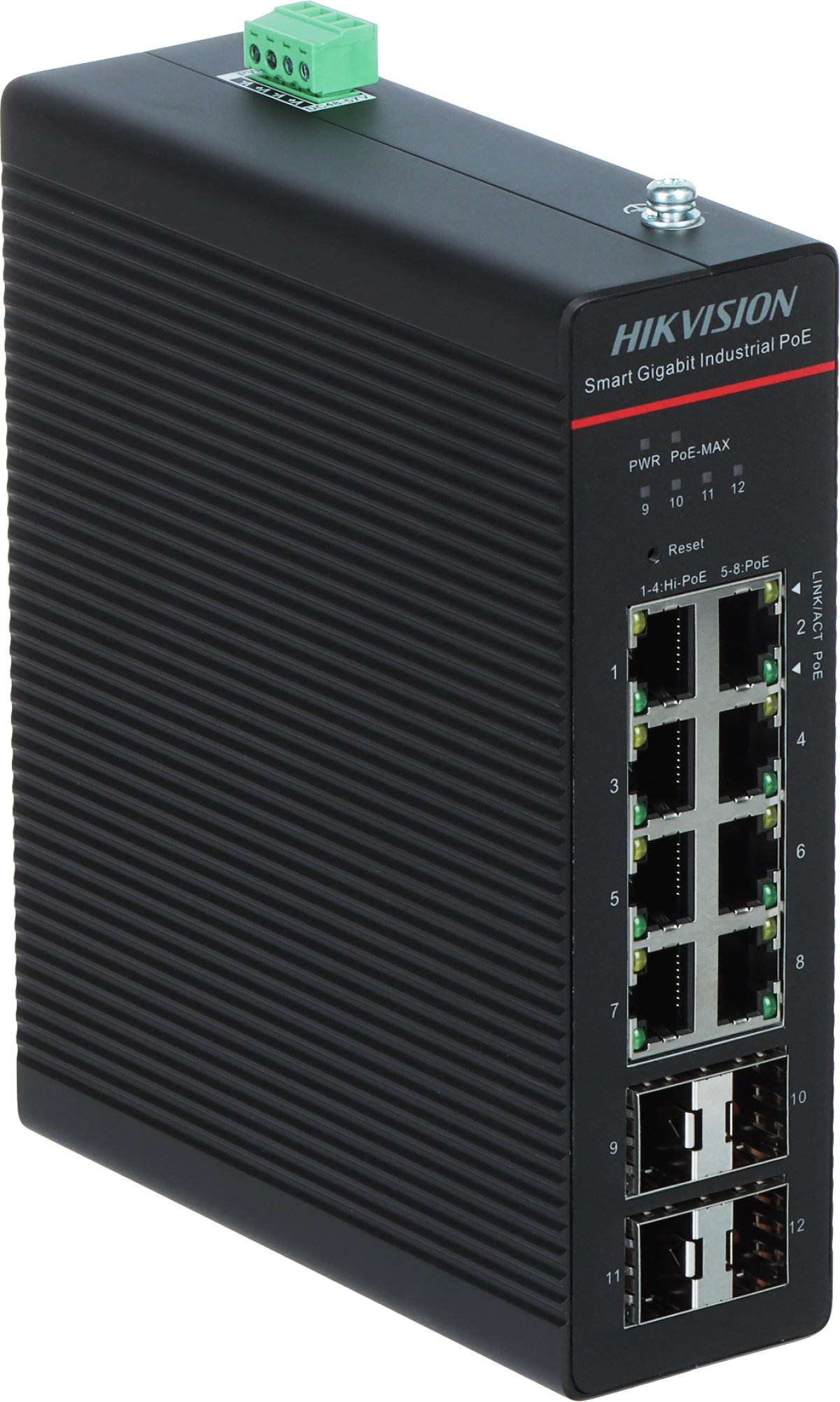 Комутатор/Суич HIKVISION DS-3T1512HP-SI-8P4F/No Power unitна ниска цена с бърза доставка - BestPC.BG
