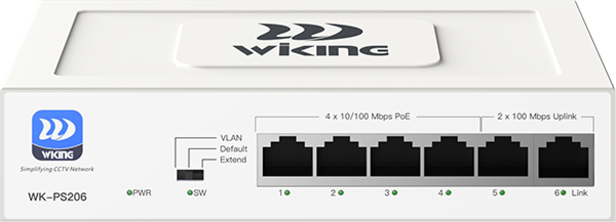 Комутатор/Суич Wi-Tek WK-PS206на ниска цена с бърза доставка - BestPC.BG