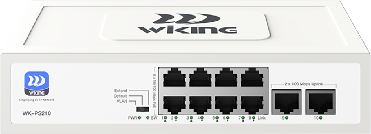 Комутатор/Суич Wi-Tek WK-PS210на ниска цена с бърза доставка - BestPC.BG