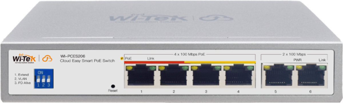 Комутатор/Суич Wi-Tek WI-PCES206на ниска цена с бърза доставка - BestPC.BG