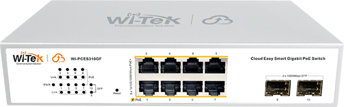 Комутатор/Суич Wi-Tek WI-PCES310GF V2на ниска цена с бърза доставка - BestPC.BG