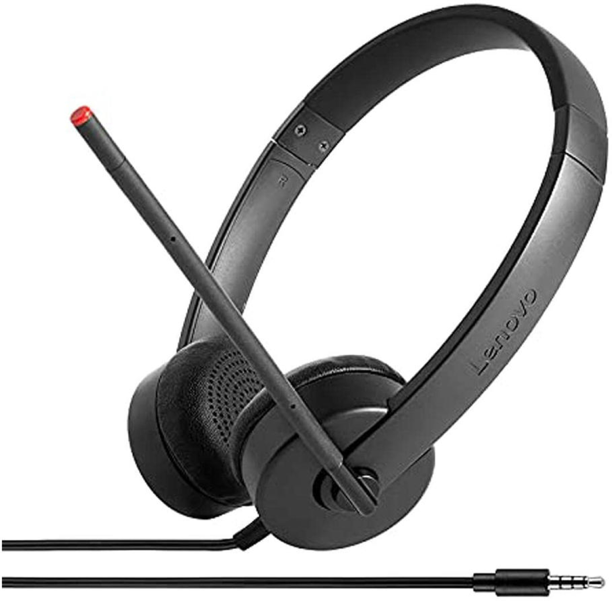 Слушалки LENOVO Essential Stereo, Върху-ухо, Жични, Чернина ниска цена с бърза доставка - BestPC.BG