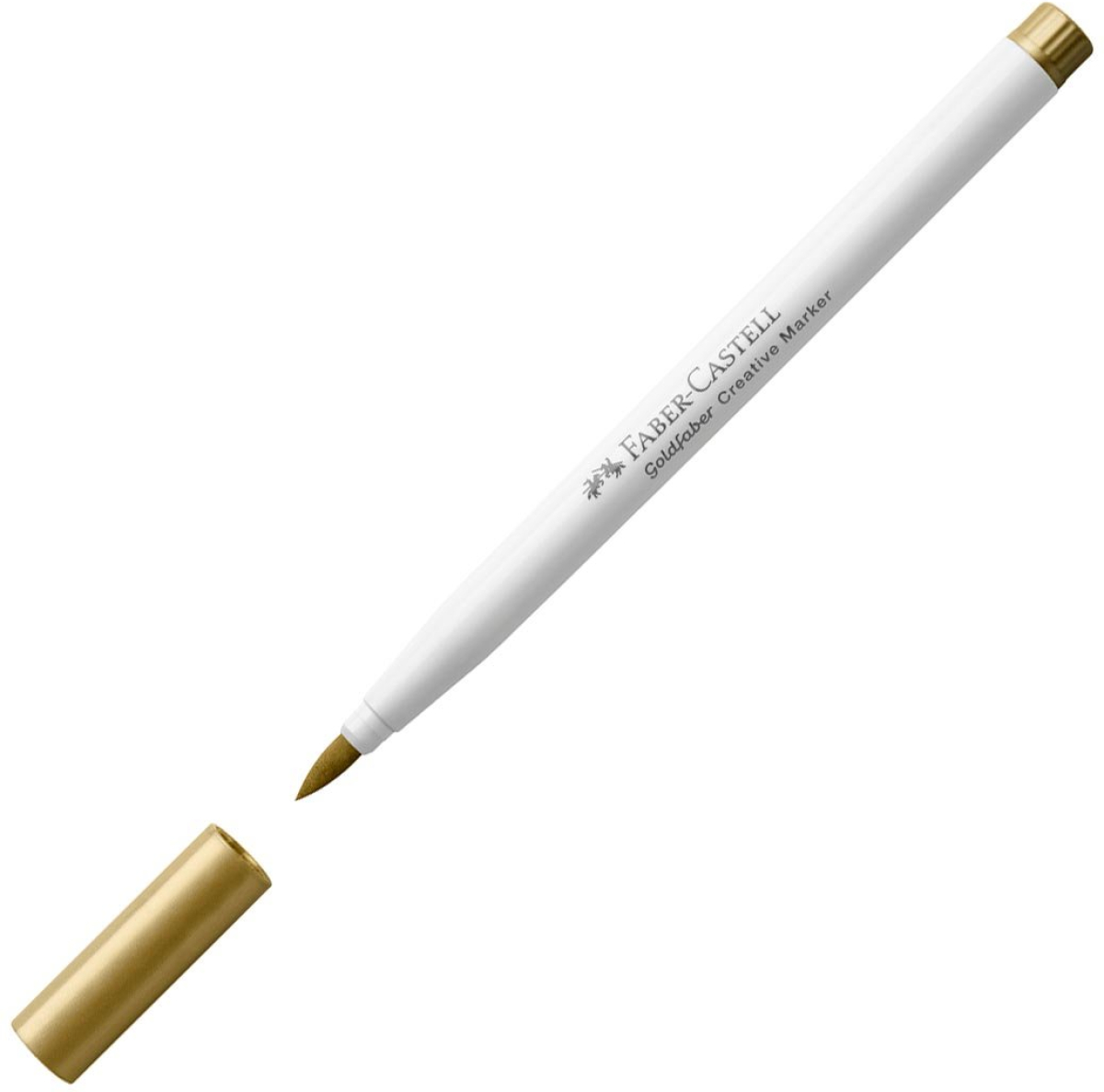 Faber-Castell Маркер-четка Creative, № 550, златист металикна ниска цена с бърза доставка - BestPC.BG