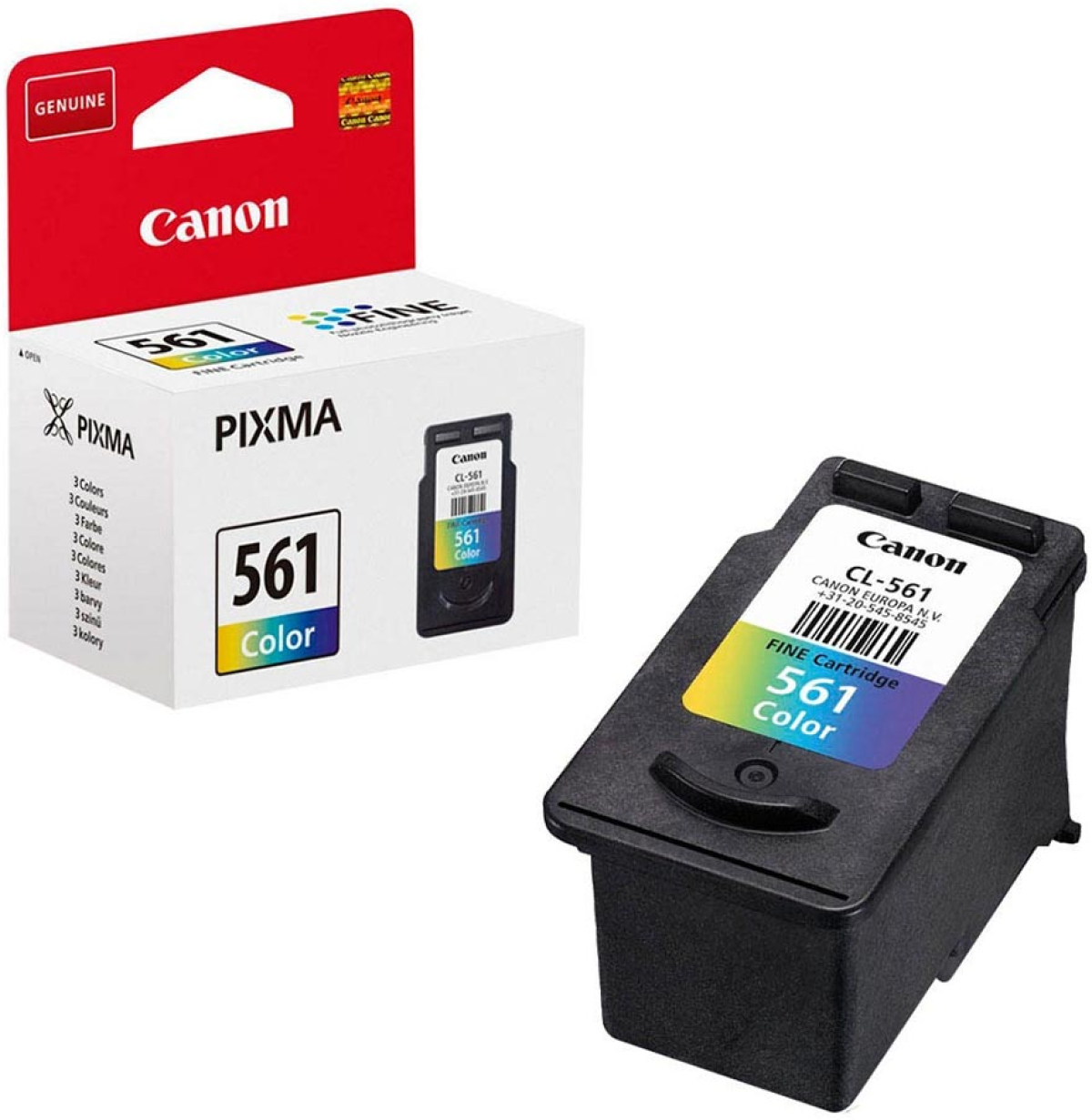 Оригинален патрон Canon CL-561, 8.3 ml, 180 страници-5%, Colorна ниска цена с бърза доставка - BestPC.BG