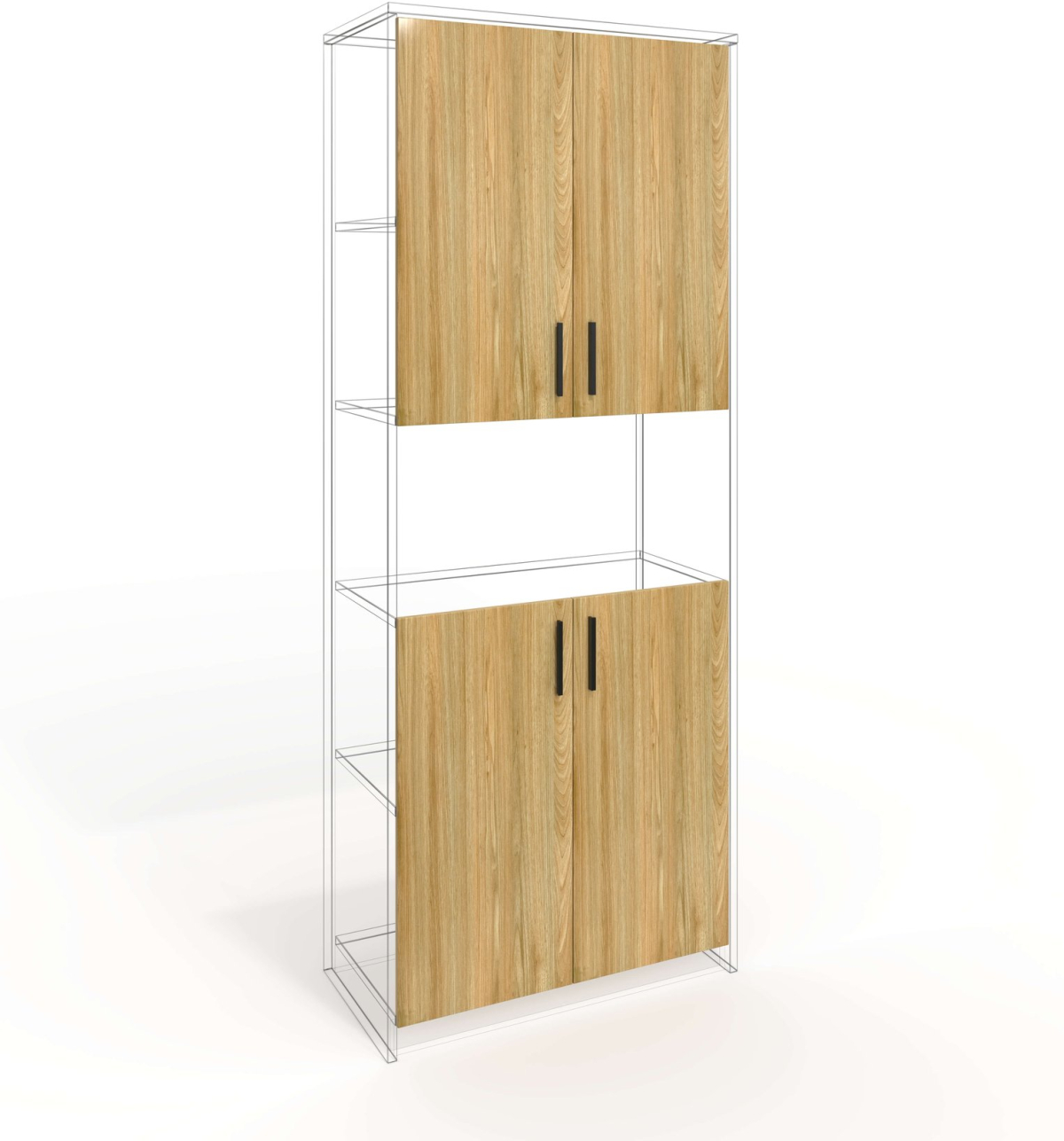 Врата RFG RV3 Monaco, 380 х 18 х 760 mm, ПДЧ 18 mm, 4 броя в комплект, брястна ниска цена с бърза доставка - BestPC.BG