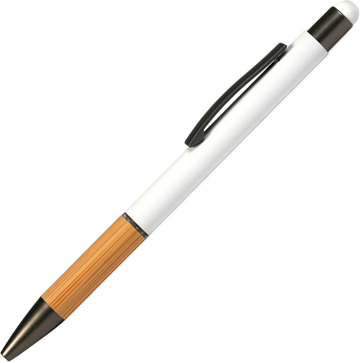 Office 1 Химикалка Touch, метална, гумирана, бялана ниска цена с бърза доставка - BestPC.BG